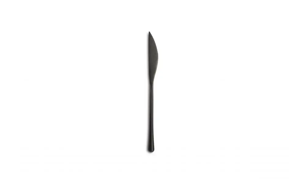 Dessert knife matte black Revive - set/6