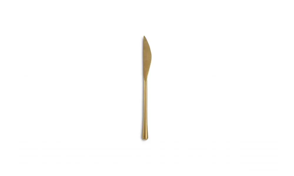 Dessert knife matte gold Revive - set/6
