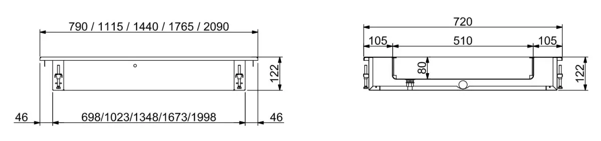 DROP-IN CRUSHED ICE BIN 2/1