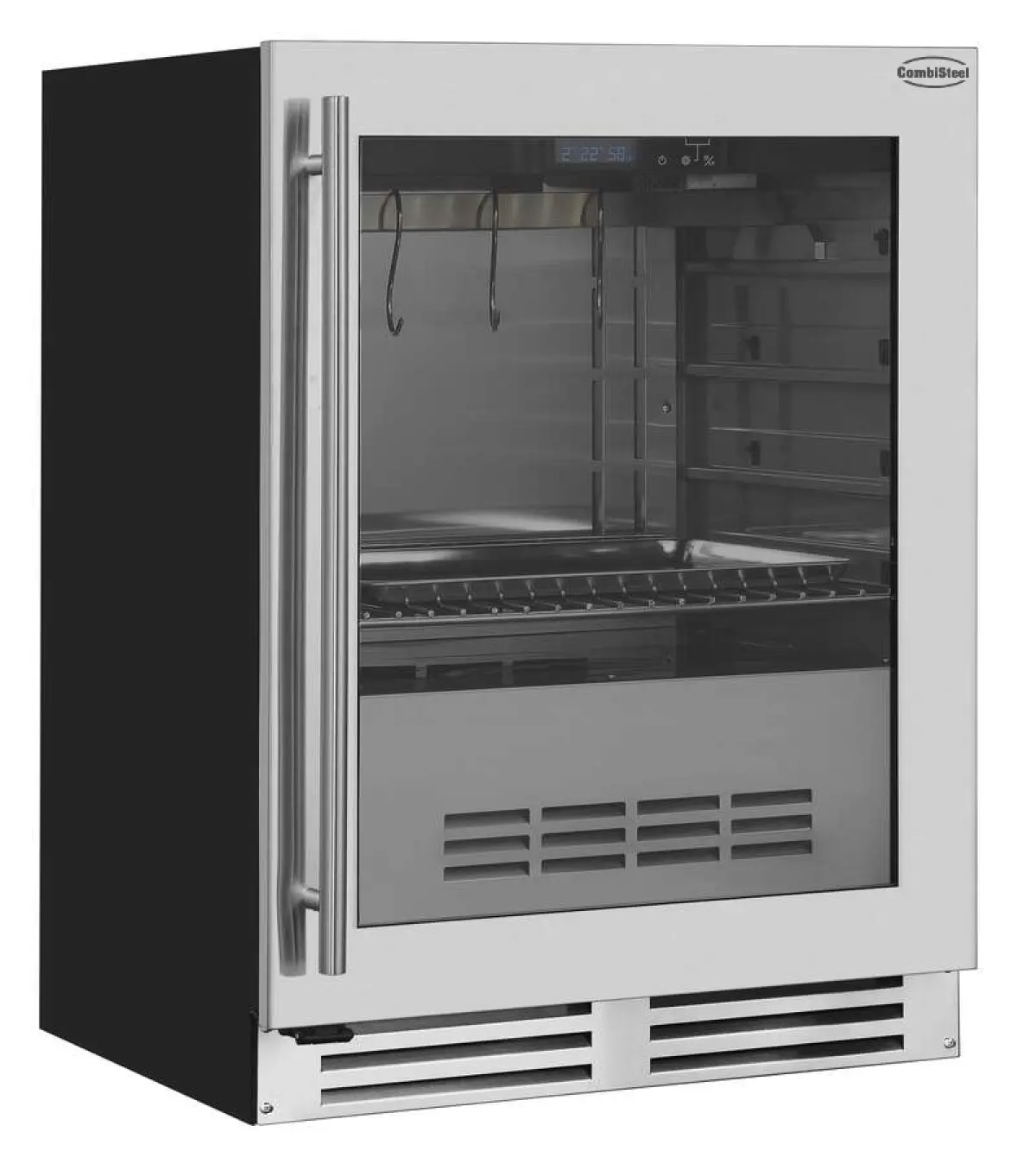 COMBISTEEL TABLETOP DRY AGEING CABINET INCL HANGING ROD + 3 HOOKS
