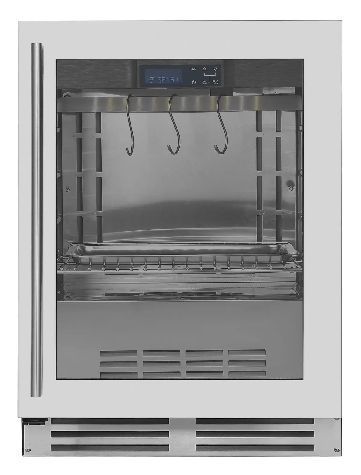 COMBISTEEL TABLETOP DRY AGEING CABINET INCL HANGING ROD + 3 HOOKS