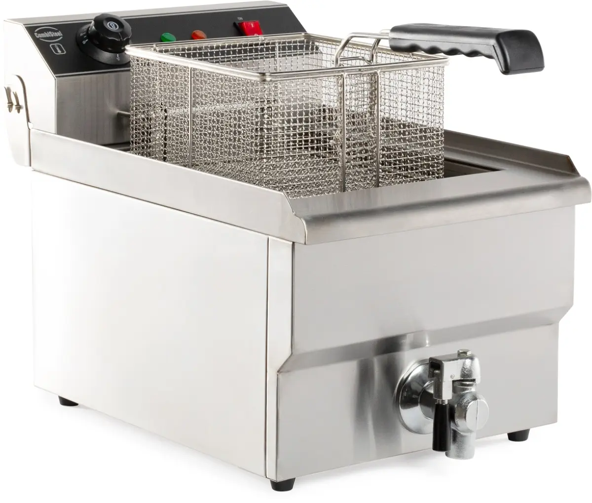 COMBISTEEL ELECTRIC FRYER 1 BOWL 8 LTR + TAP 1PH 3.3KW