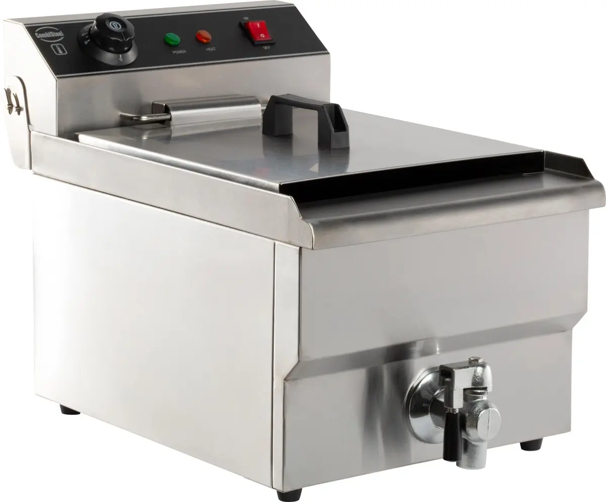 COMBISTEEL ELECTRIC FRYER 1 BOWL 8 LTR + TAP 1PH 3.3KW