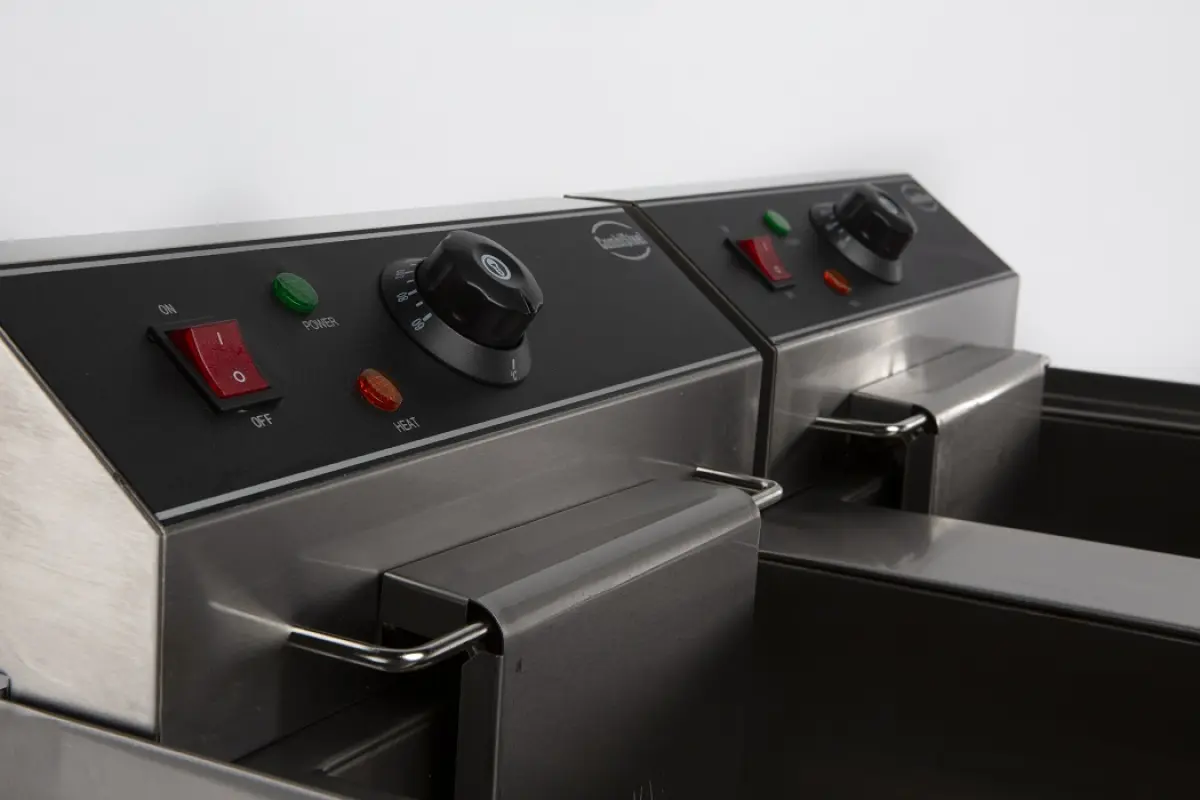 COMBISTEEL ELECTRIC FRYER 2 BOWL 10+10 LTR + TAP 3PH 10KW