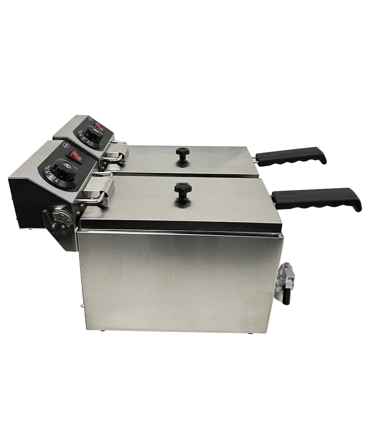 COMBISTEEL ELECTRIC FRYER 2 BOWL 4+4 LTR 1PH 2+2KW