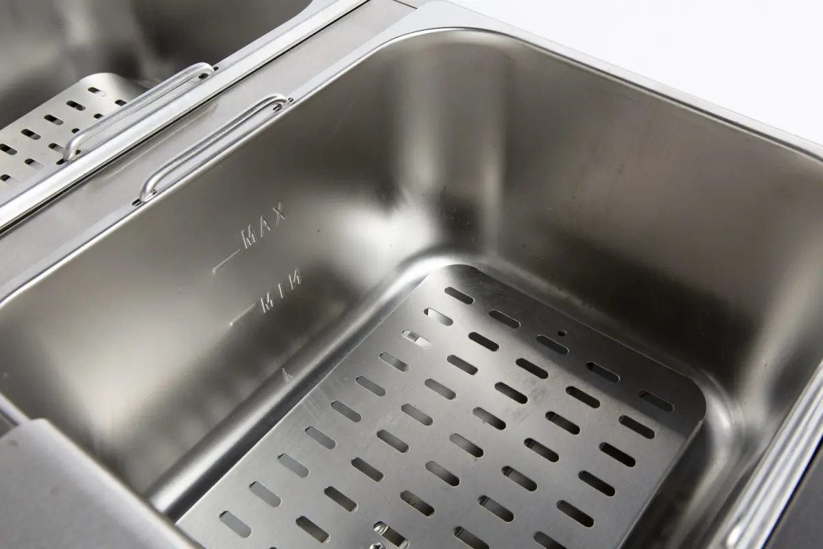 COMBISTEEL ELECTRIC FRYER 2 BOWL 6 LTR 1PH 3+3KW