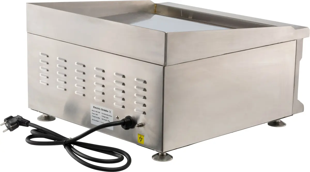 COMBISTEEL ELECTRIC CHROME GRIDDLE 50X52CM
