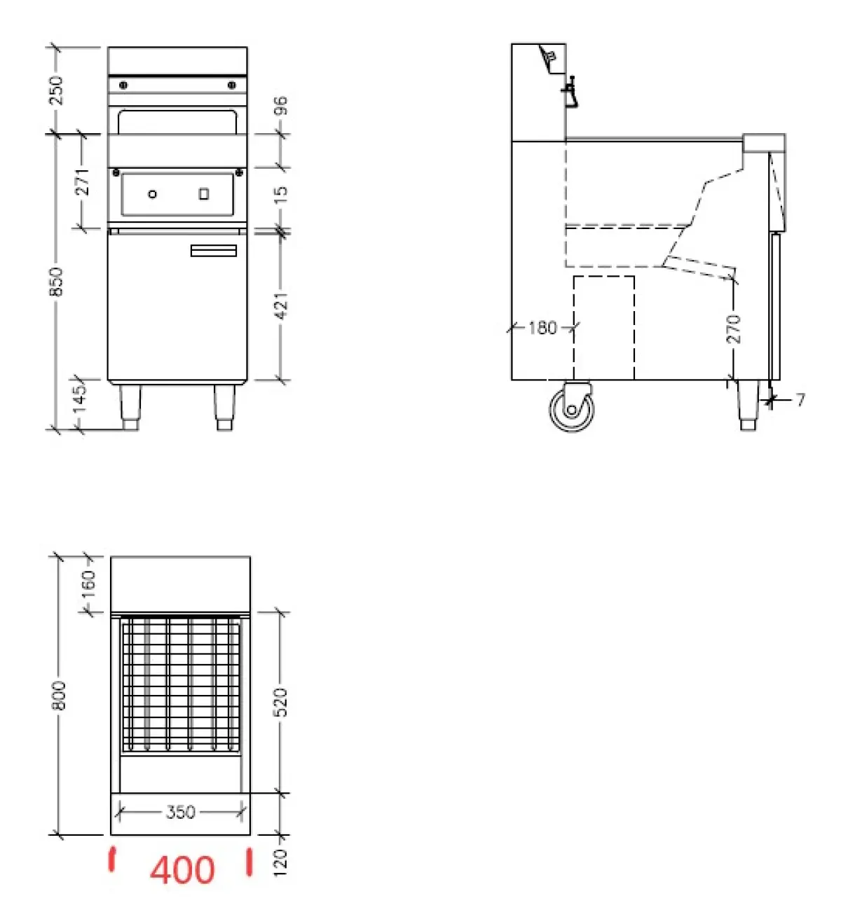 ELECTRIC FRYER 1X 25L