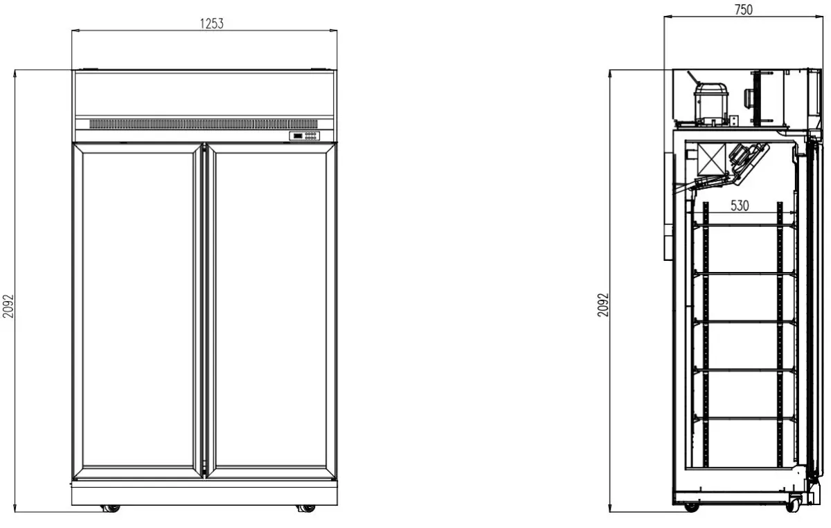 COMBISTEEL FREEZER 2 GLASS DOORS BLACK INS-1000F BL
FREEZER 2 GLASS DOORS BLACK INS-1000F BL
FREEZER 2 GLASS DOORS BLACK INS-1000F BL
COMBISTEELBLACK UPRIGHT NEGATIVE MERCHENDISER 2 GLASS DOOR - 125X71X209