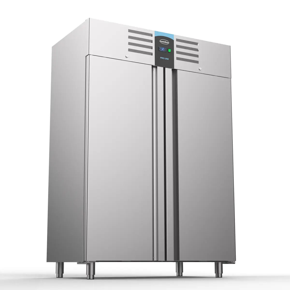 PROLINE S/STEEL UPRIGHT FREEZER 2 DOOR 2/1 GN + TROPICAL COMPRESSOR + MONOBLOCK SYSTEM 140X80X205CM