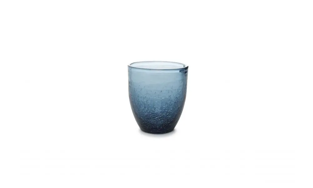 Glass 25cl blue Crackle