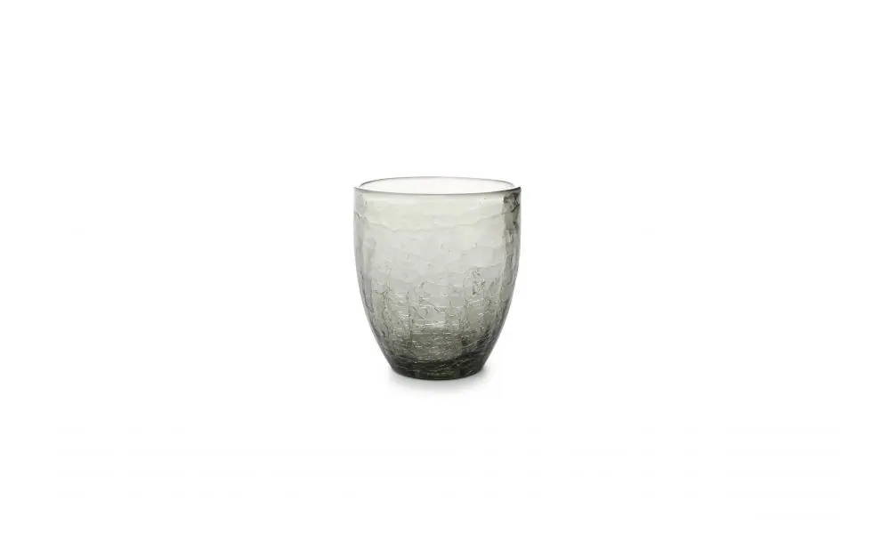 Glass 25cl grey Crackle