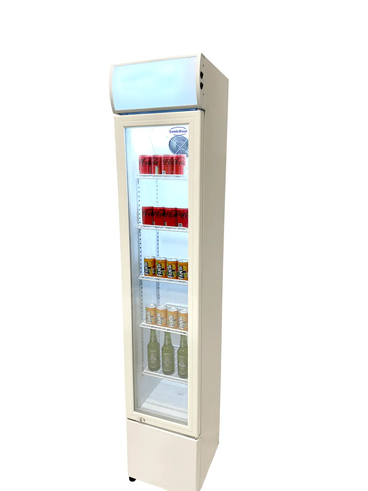 COMBISTEEL UPRIGHT FRIDGE MERCH 1 GLASS DOOR 36X42X190CM