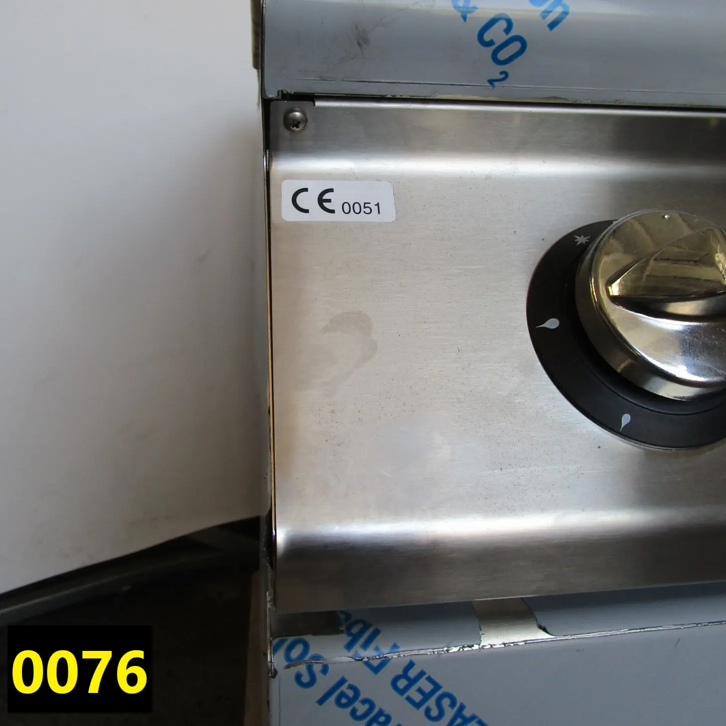 Gas range on static gas oven GN 2/1, 4 burners - DAMAGED