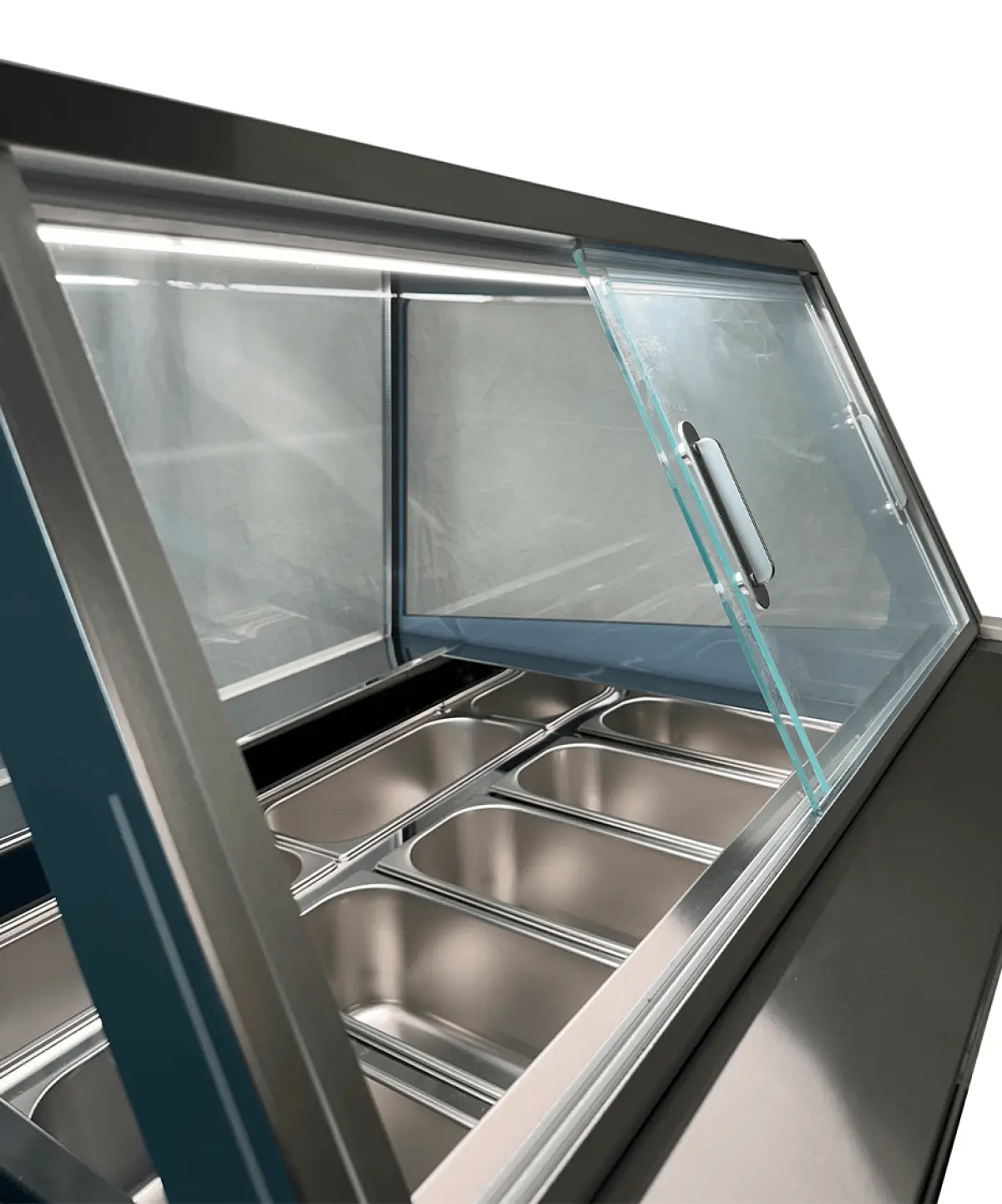 COMBISTEEL BORNEO ICE CREAM SHOWCASE - CAPACITY OF 12 X 5 LITER BASINS - 161X88X130CM