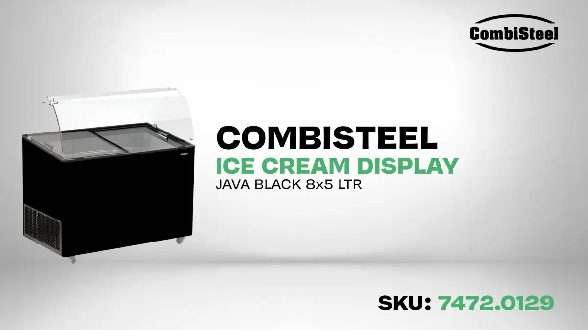 ICE CREAM DISPLAY CORSICA BLACK 6X5 LITRE