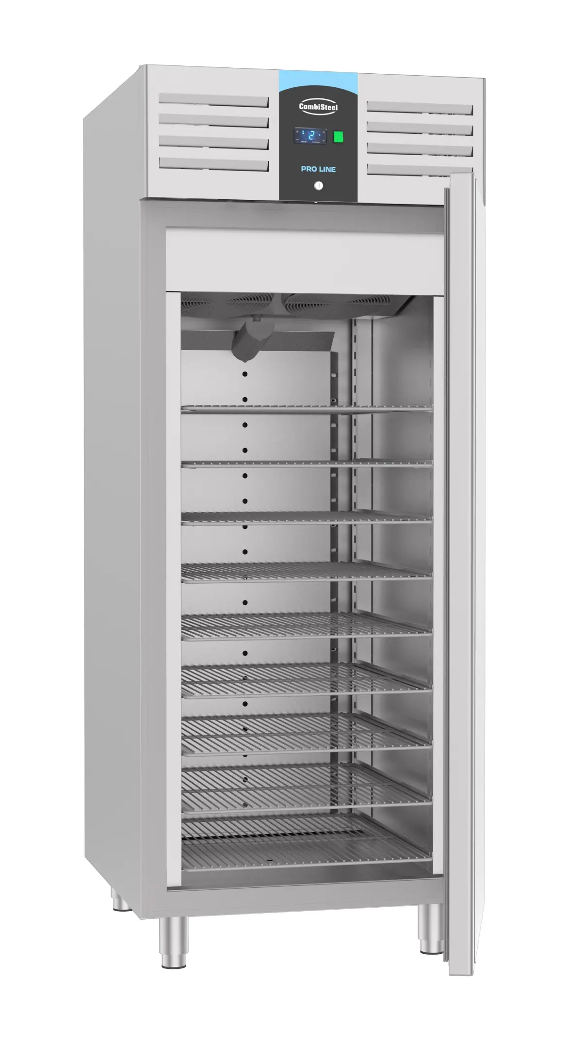 PROLINE S/STEEL UPRIGHT ICE CREAM STORAGE FREEZER - 82X92X108