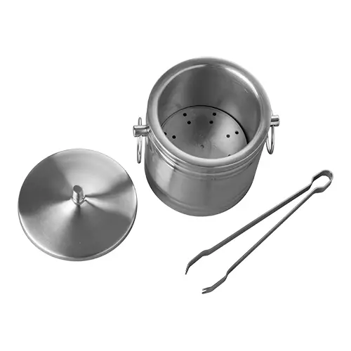 S/S ICE CUBE PAIL 1 LITRE