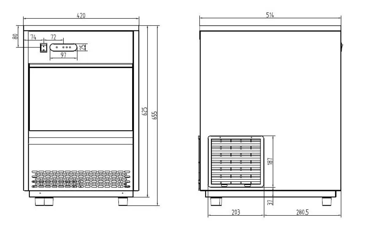 ICE MACHINE 26KG PER 24HRS