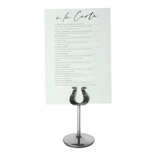 S/S TABLE NUMBER STAND 14CM
