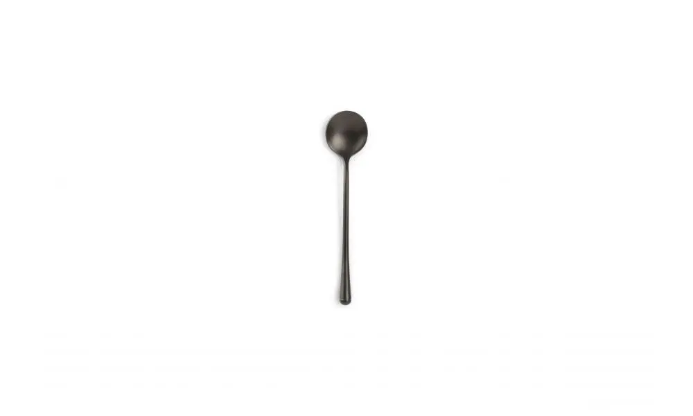 Mocha spoon matte black Revive - set/6