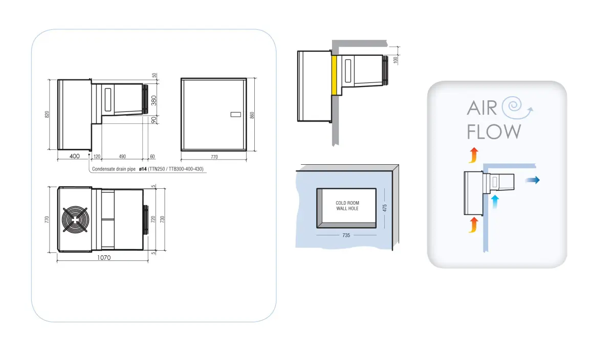 NEGATIVE WALL-MOUNTED UNIT 12,36-18 M3