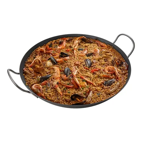 BLACK STEEL PAELLA PAN 47CM