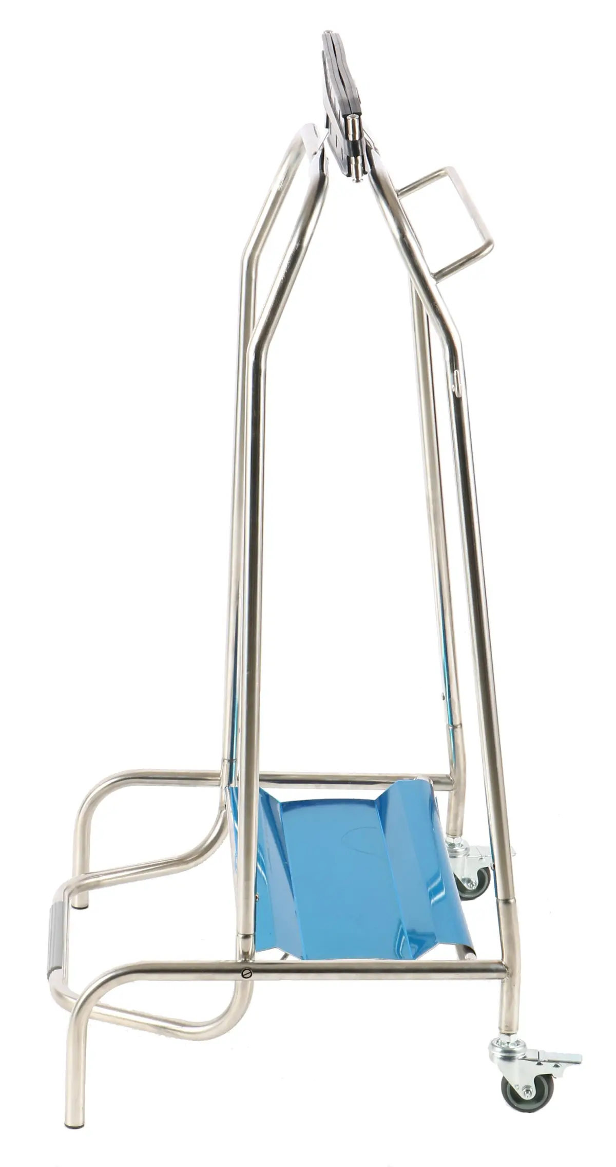 PEDAL CONTROLLED TRASH BAG HOLDER