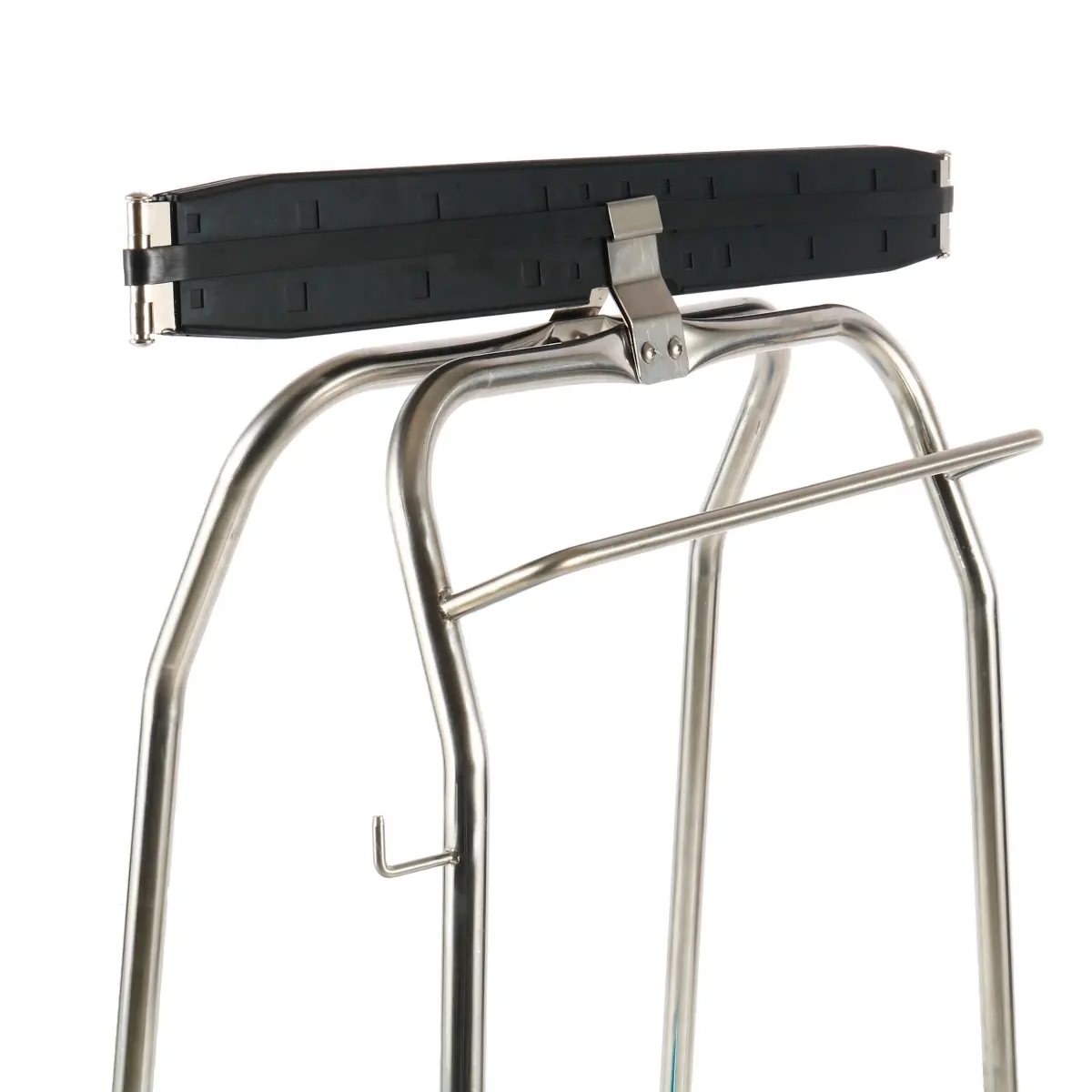 PEDAL CONTROLLED TRASH BAG HOLDER