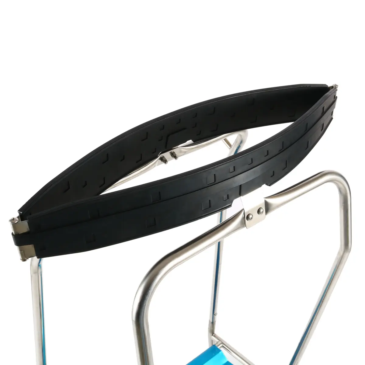 PEDAL CONTROLLED TRASH BAG HOLDER