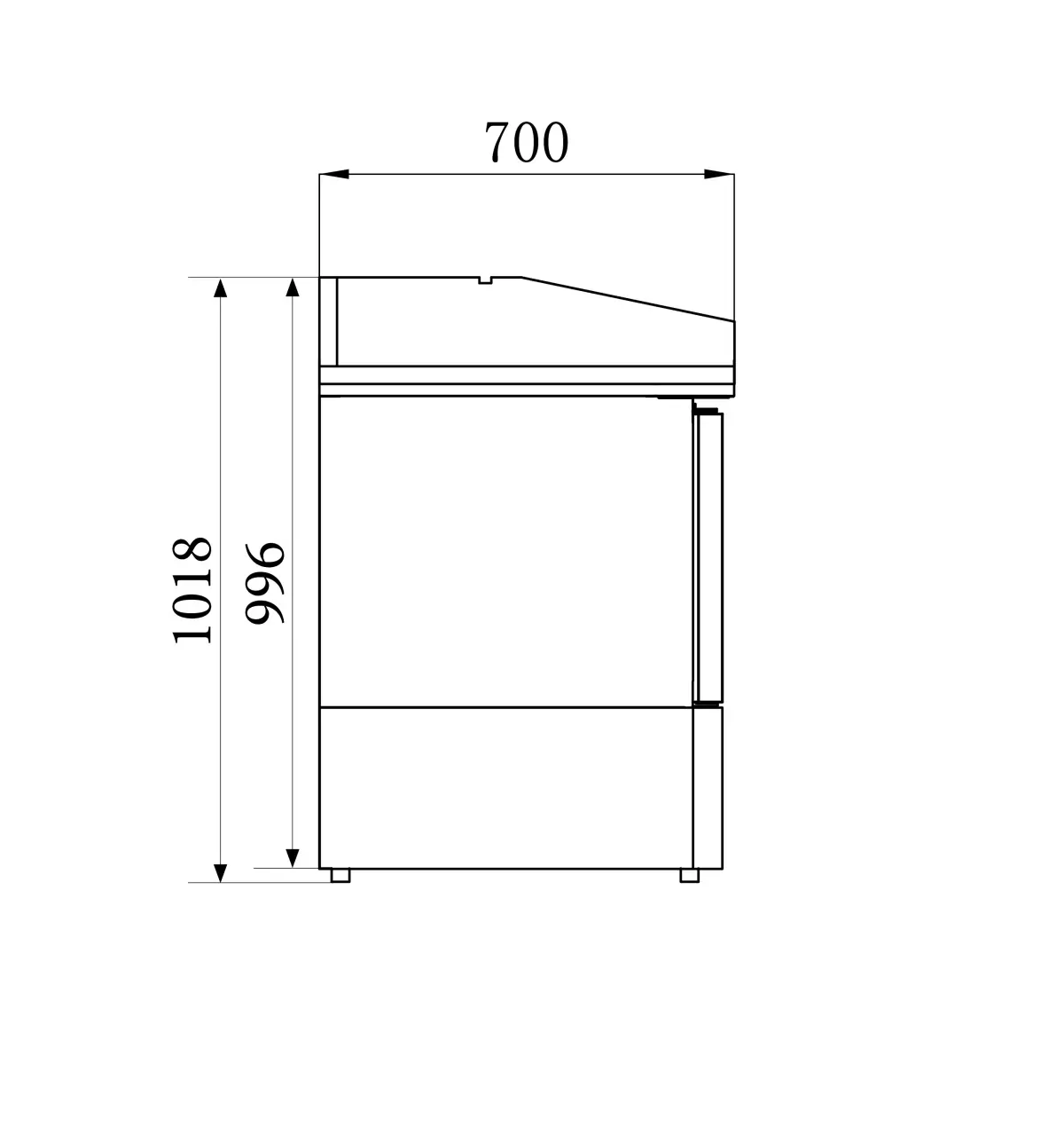PIZZA COUNTER 3 DOORS