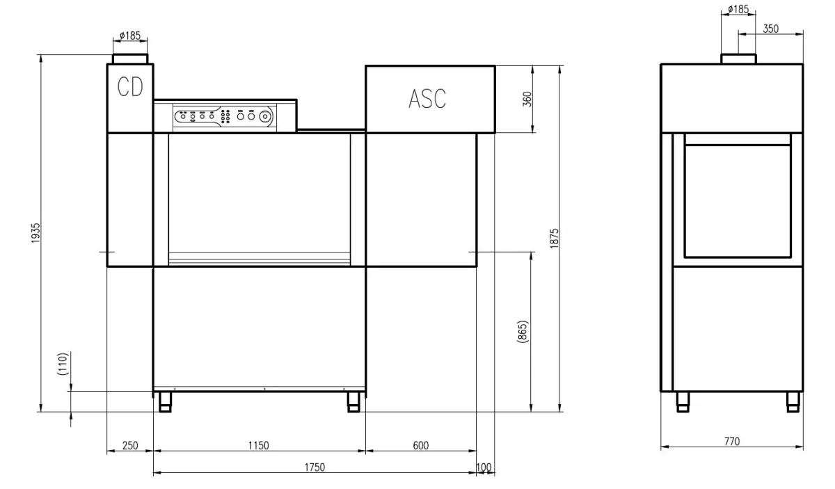PL RACK CONVEYOR DISHWASHER CD