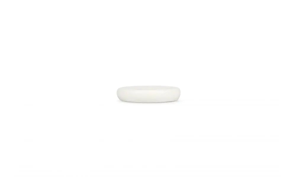Plate 13,5xH2,5cm white Dusk