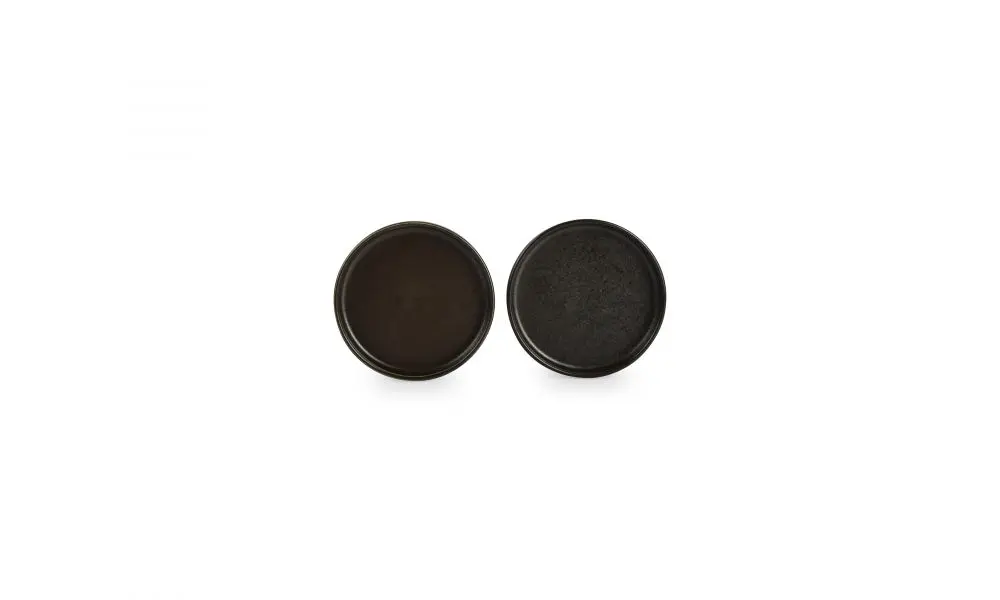 Plate 13,5xH2cm black Ceres