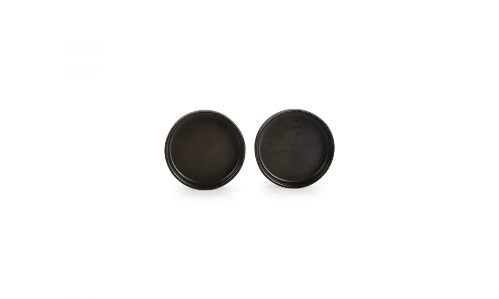 Plate 13,5xH3cm black Ceres