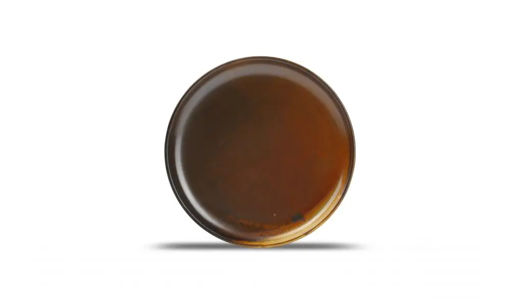 Plate 20,5cm dark brown Escura