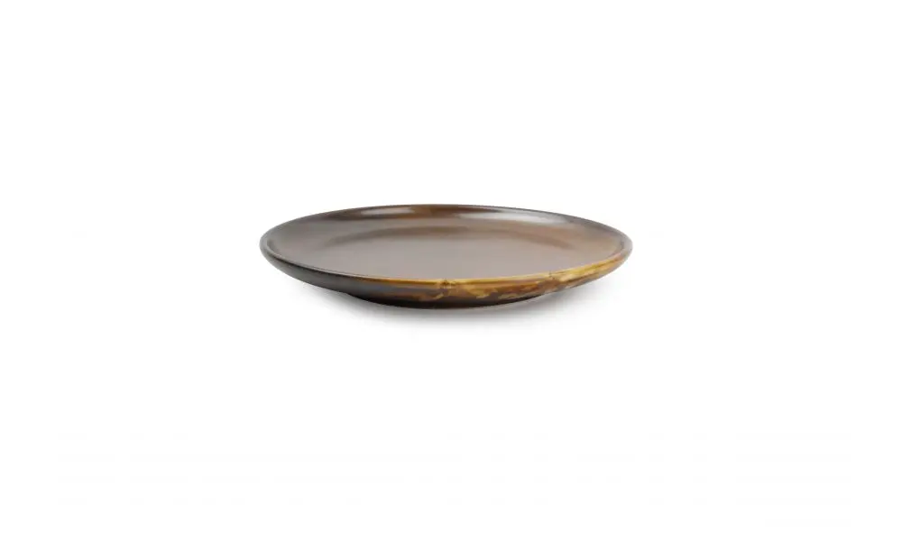 Plate 20,5cm dark brown Escura