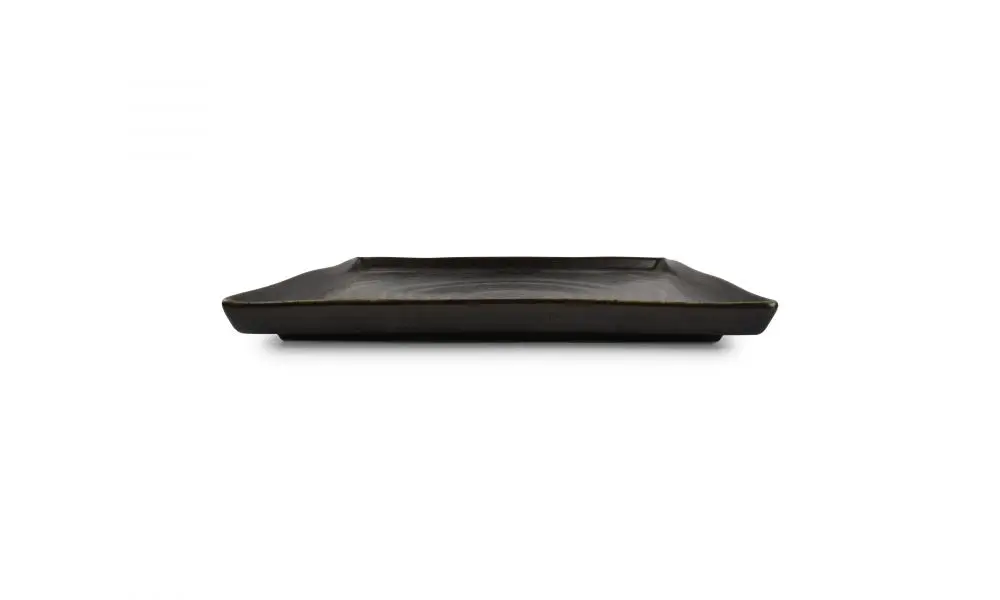 Plate 20,5x20,5cm black Line
