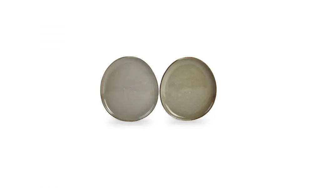 Plate 21,5x19,5cm grey Ceres