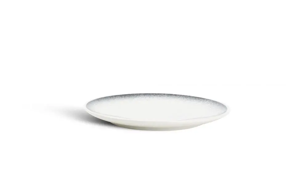 Plate 21cm black speckled Dusk