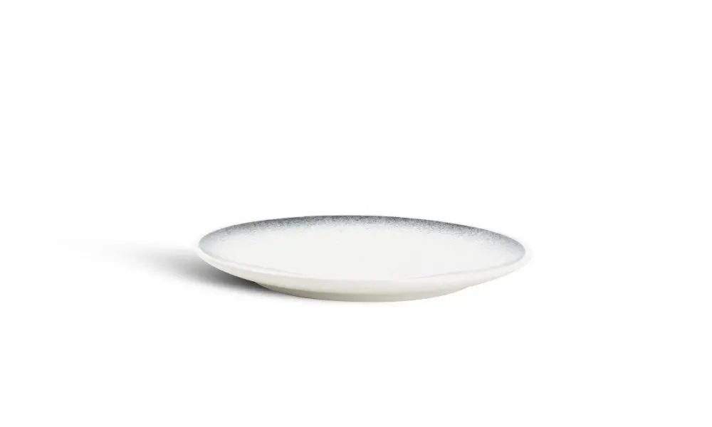 Plate 21cm black speckled Dusk