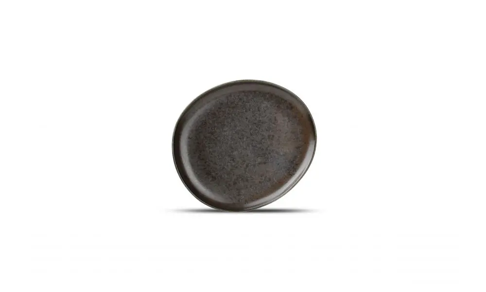 Plate 21x18,5cm black Ceres