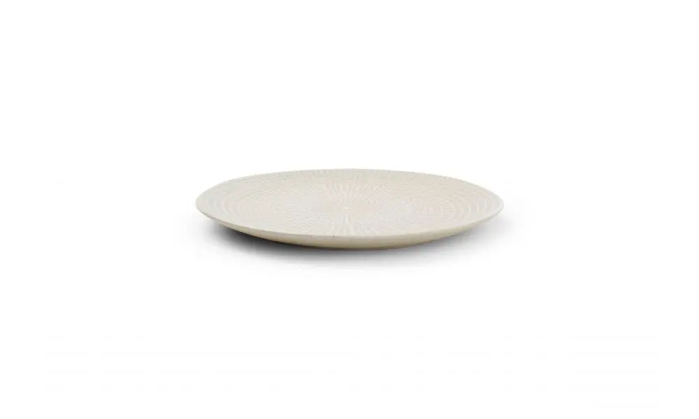 Plate 21xH1,5cm almond Mosaic