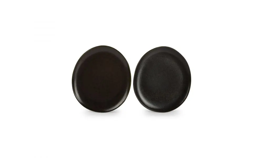 Plate 25x23cm black Ceres
