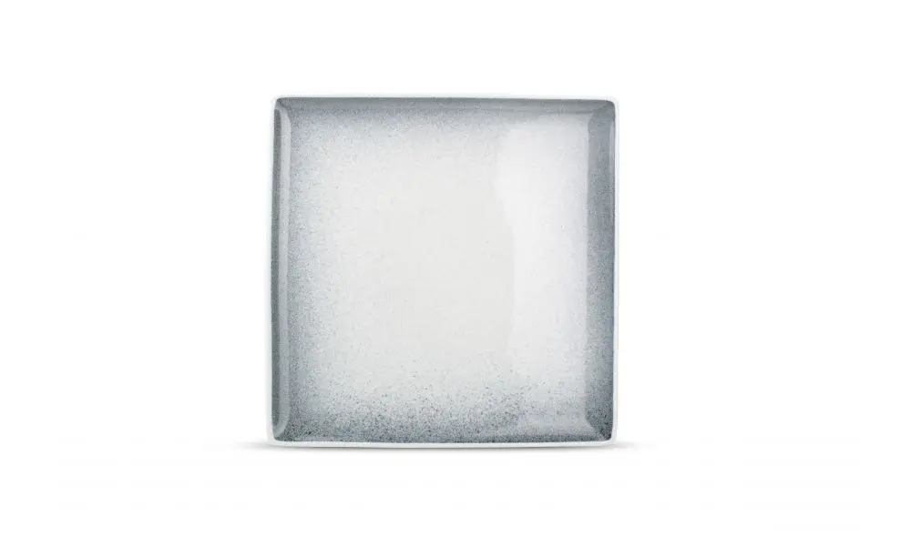Plate 26x26cm black speckled Dusk