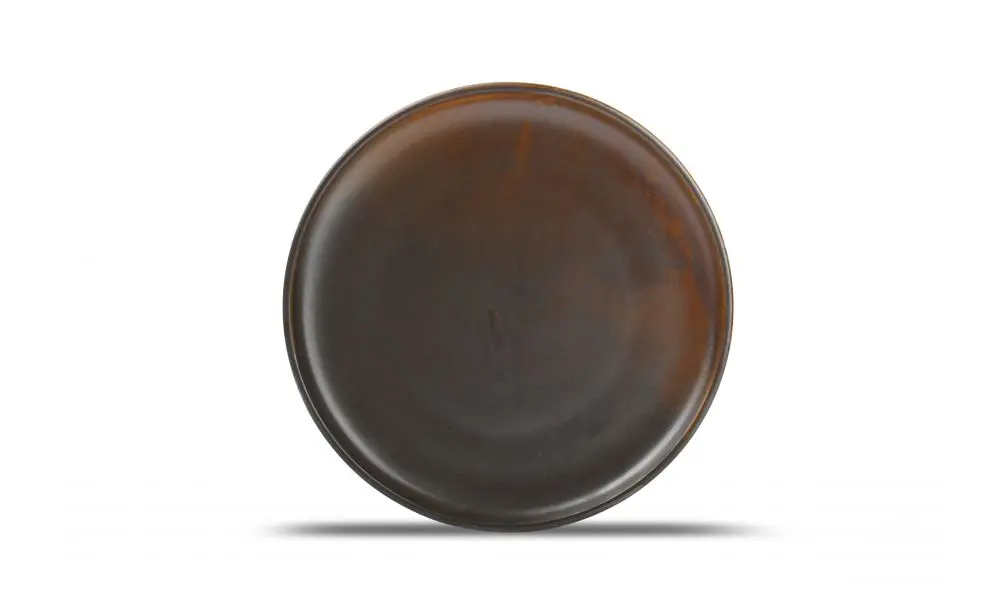 Plate 26xH2,5cm dark brown Escura