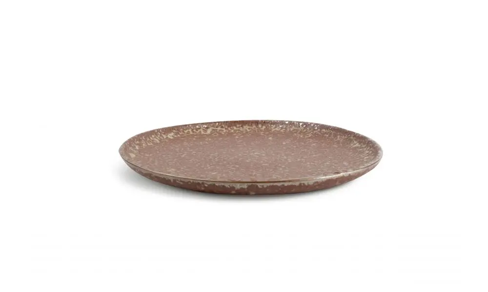 Plate 28,5cm rusty Oxido