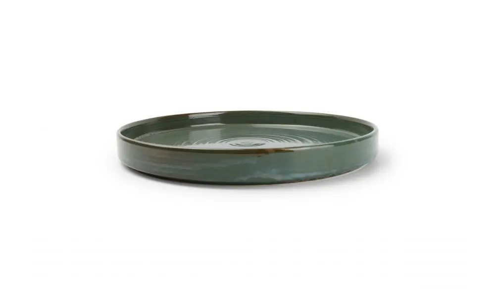 Plate 28,5xH3,5cm green Munduk