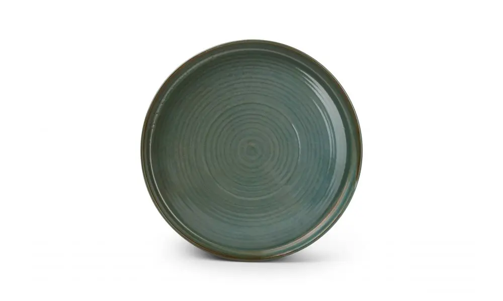 Plate 28,5xH3,5cm green Munduk