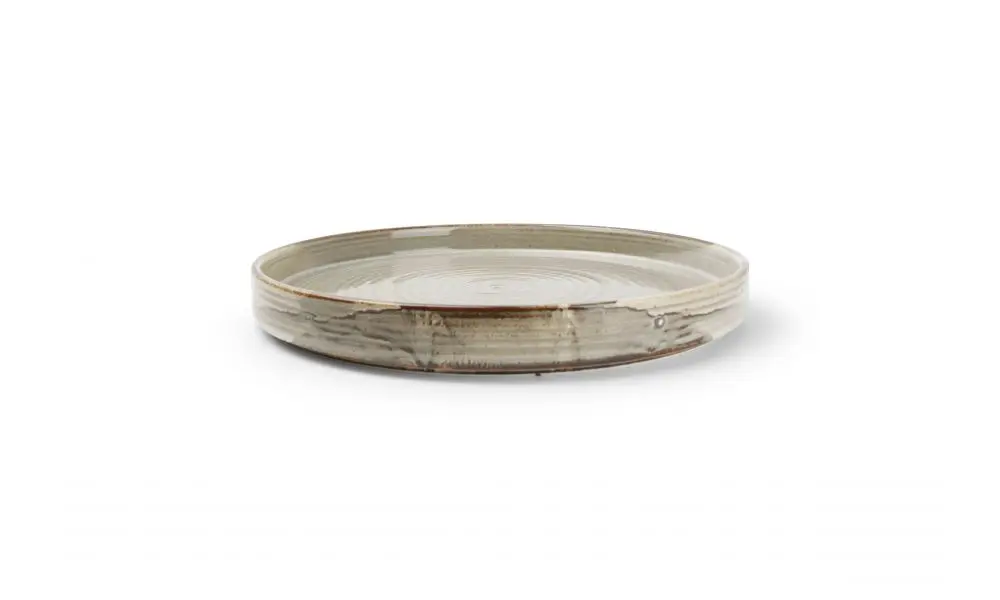 Plate 28,5xH3,5cm grey Munduk